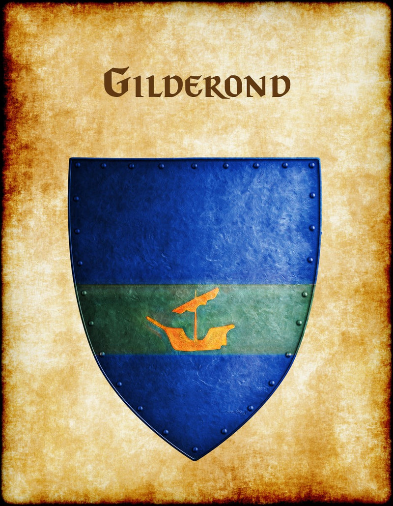 Gilderond Heraldry of Greyhawk Anna Meyer Cartography Canvas Art Print
