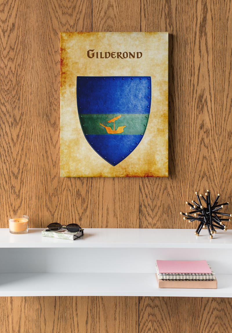 Gilderond Heraldry of Greyhawk Anna Meyer Cartography Canvas Art Print