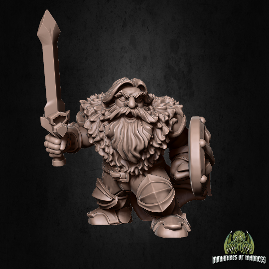 Gimric Argazak 3D Printed Miniature Legends of Calindria Primed