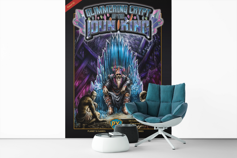 Glimmering CryptIoun King Cover Gallery Canvas Art Print