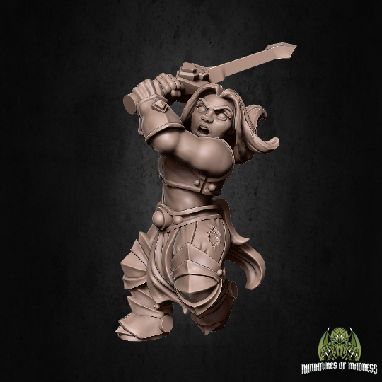 Gograk Burahad 3D Printed Miniature Legends of Calindria Primed