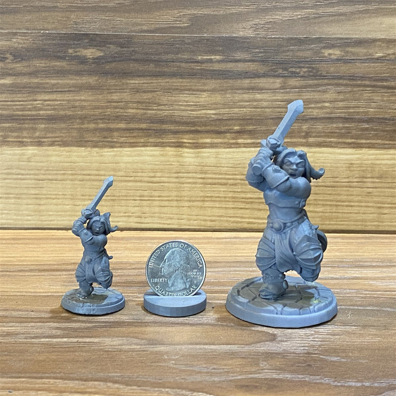 Gograk Burahad 3D Printed Miniature Legends of Calindria Primed