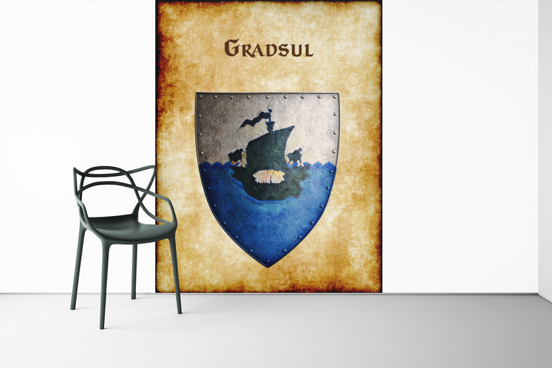 Gradsul Heraldry of Greyhawk Anna Meyer Cartography Canvas Art Print