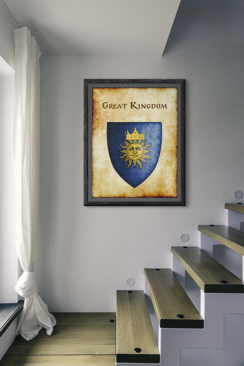 Great Kingdom Heraldry of Greyhawk Anna Meyer Cartography Canvas Art Print