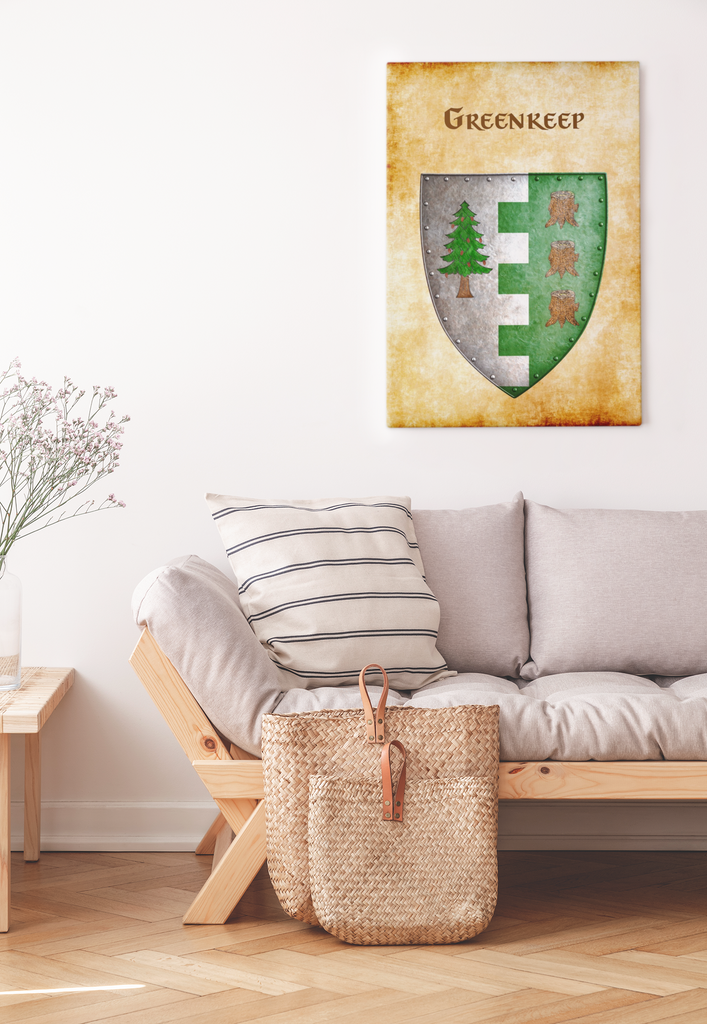 Greenkeep Heraldry of Greyhawk Anna Meyer Cartography Canvas Art Print