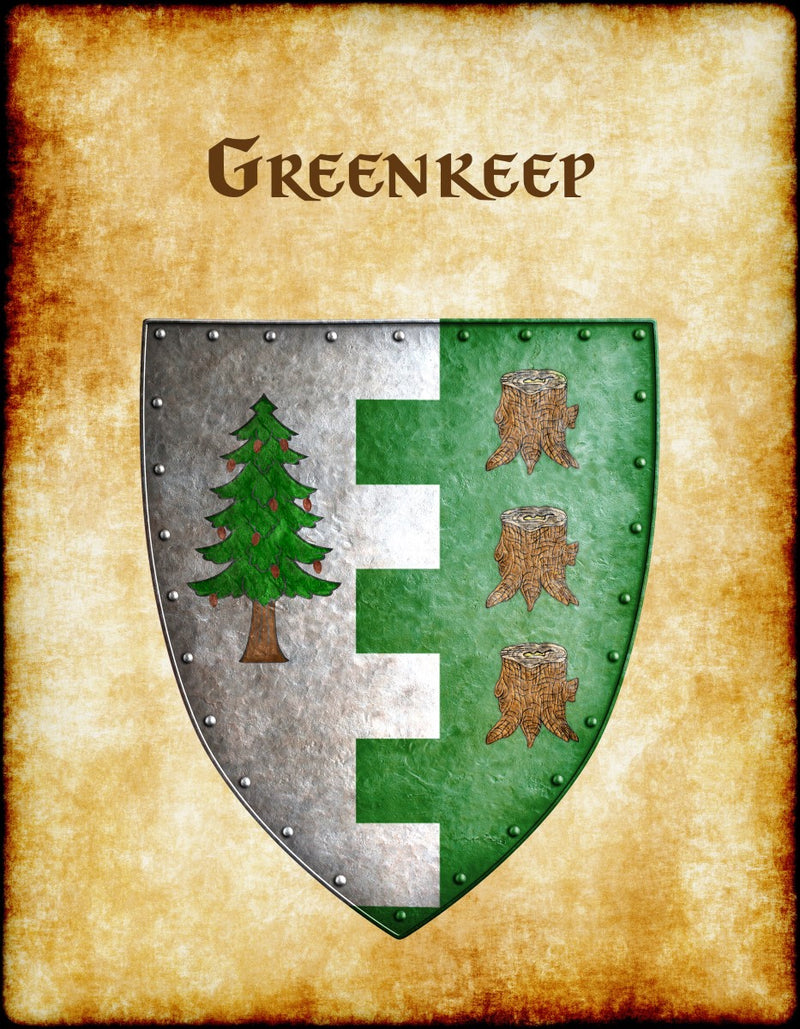 Greenkeep Heraldry of Greyhawk Anna Meyer Cartography Canvas Art Print