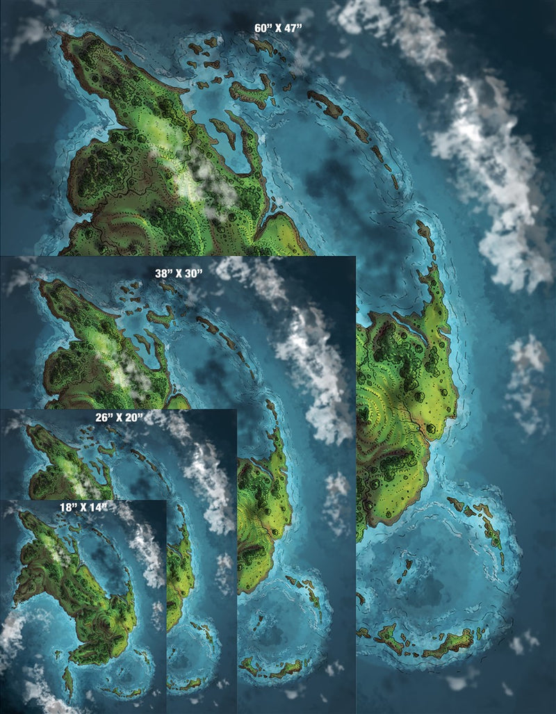 The Fallen God Island Map