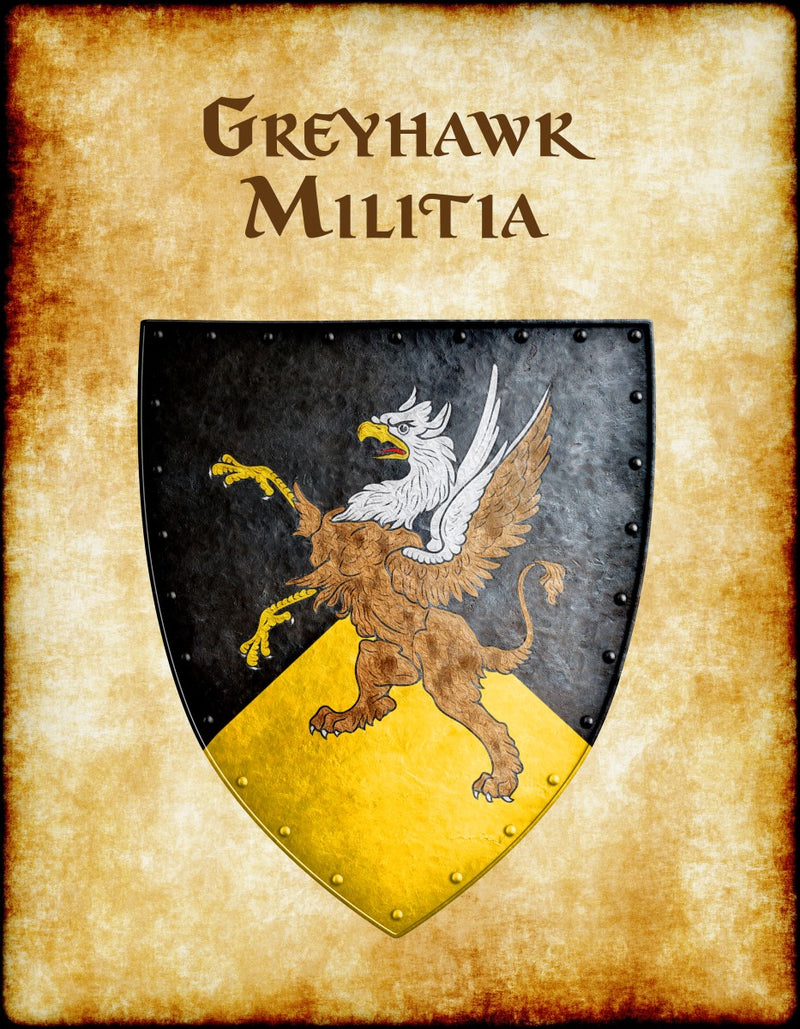 Greyhawk Militia Heraldry of Greyhawk Anna Meyer Cartography Canvas Art Print