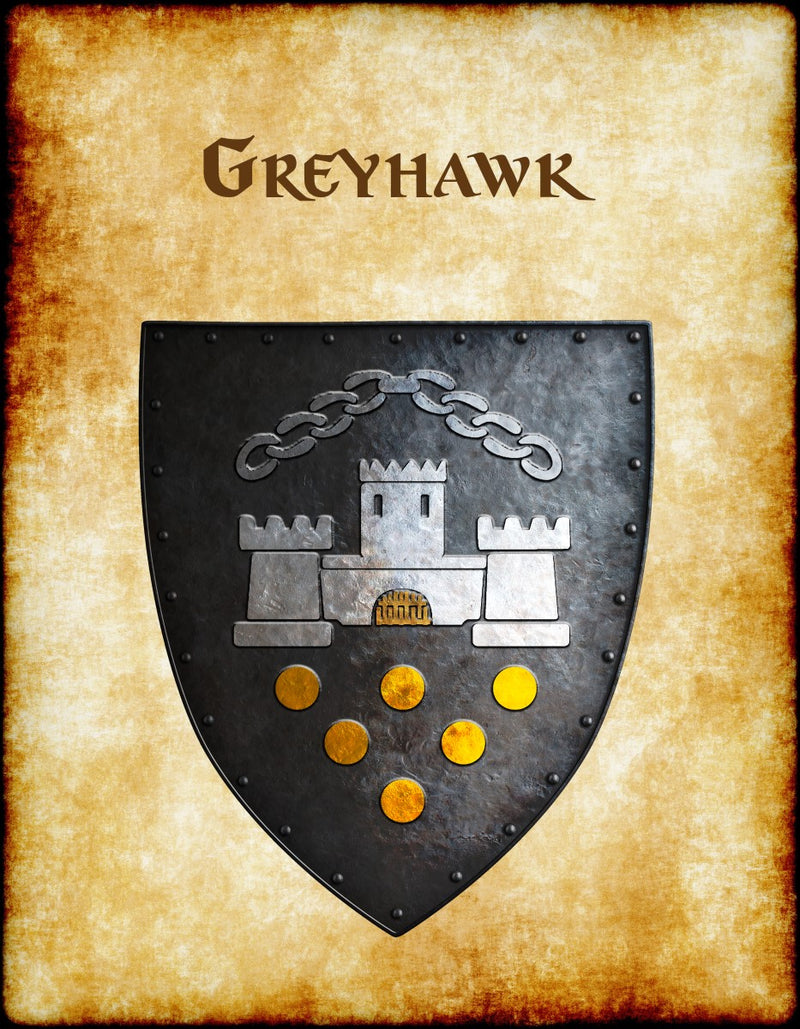 Greyhawk Heraldry of Greyhawk Anna Meyer Cartography Canvas Art Print