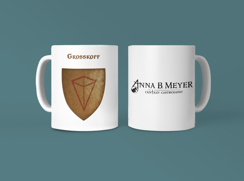 Grosskopf Heraldry of Greyhawk Anna Meyer Cartography Coffee Mug 11oz/15oz