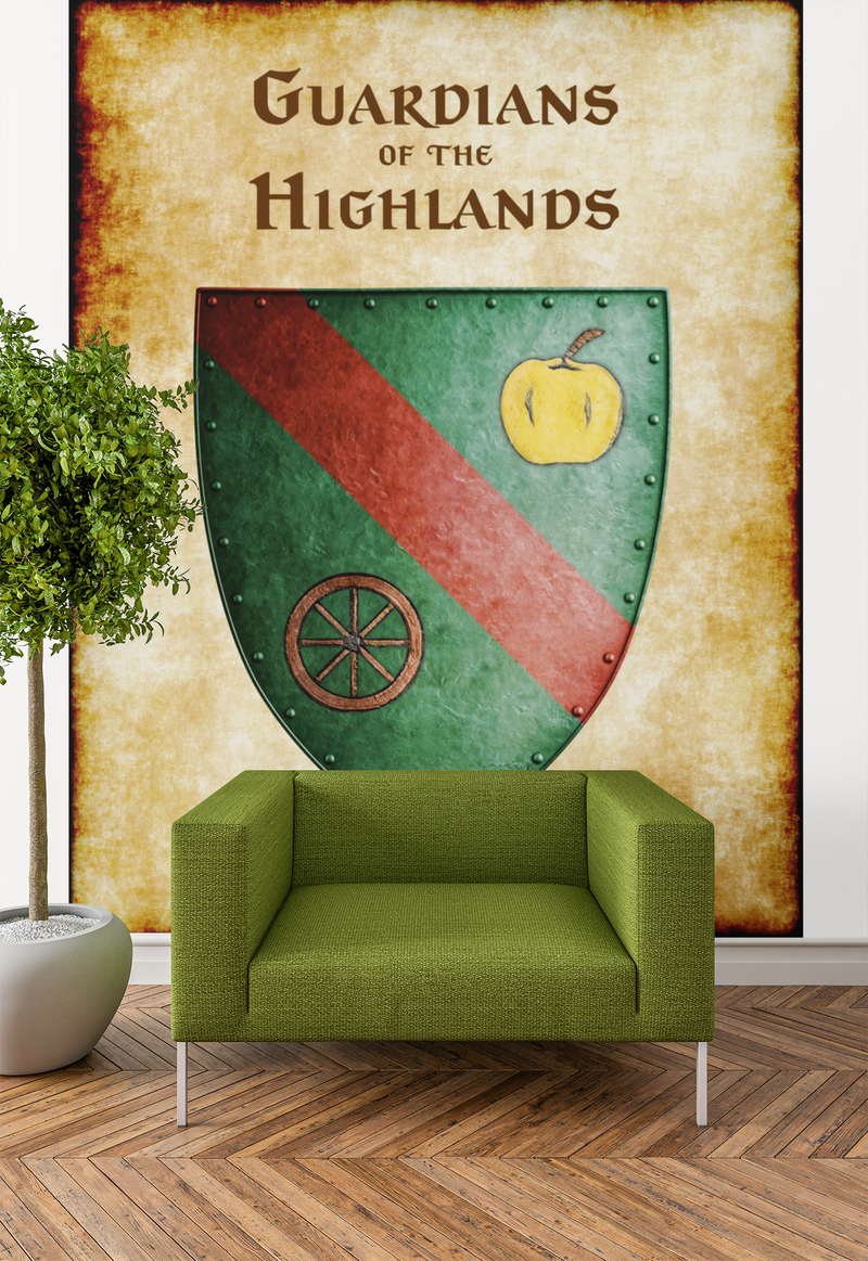 Guardians of the Highlands Heraldry of Greyhawk Anna Meyer Cartography Canvas Art Print