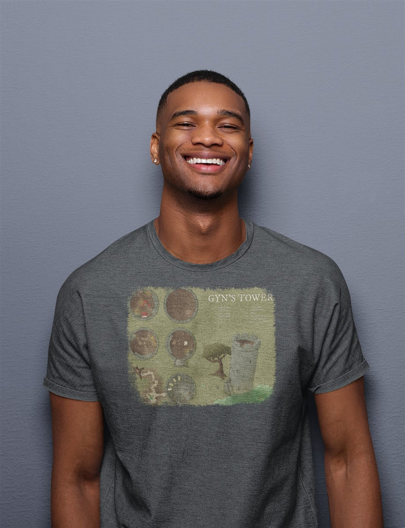 Gyn's Tower Map Cotton T-Shirt