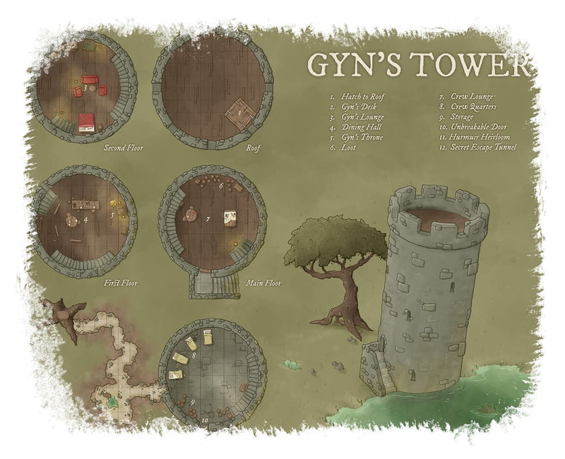 Gyn's Tower Map Coffee Mug 11oz/15oz