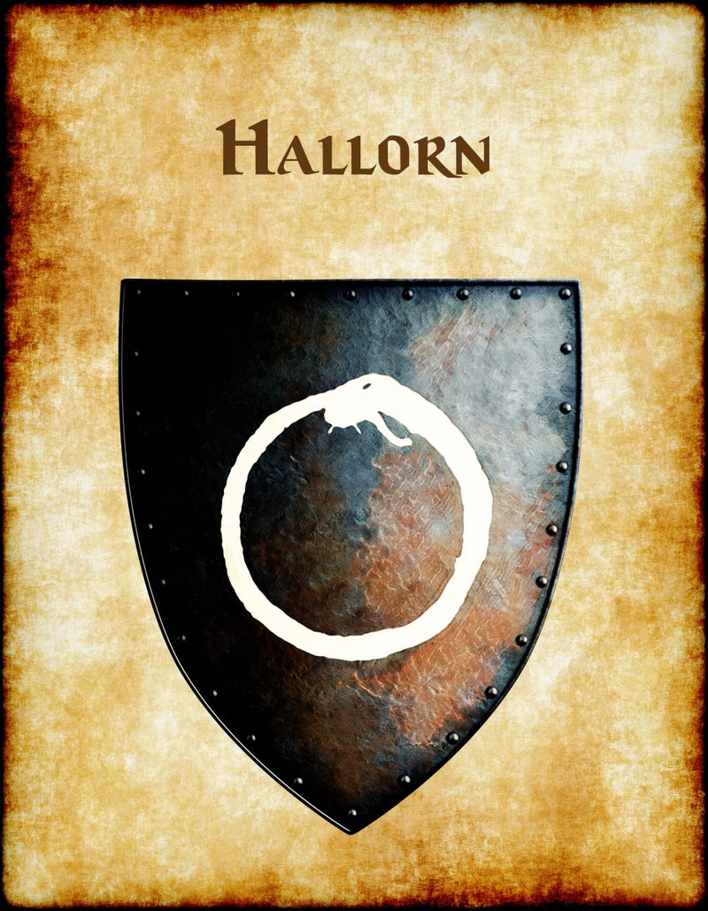 Hallorn Heraldry of Greyhawk Anna Meyer Cartography Canvas Art Print