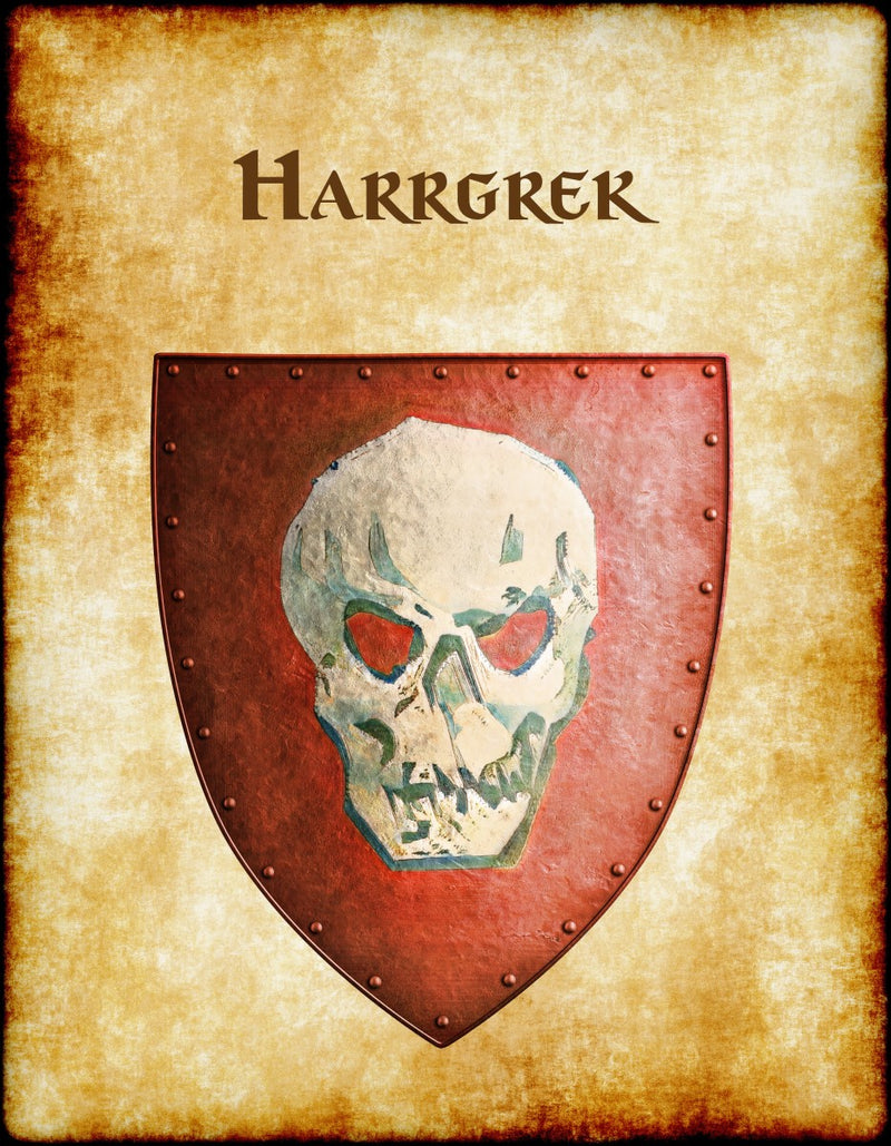 Harrgrek Heraldry of Greyhawk Anna Meyer Cartography Canvas Art Print