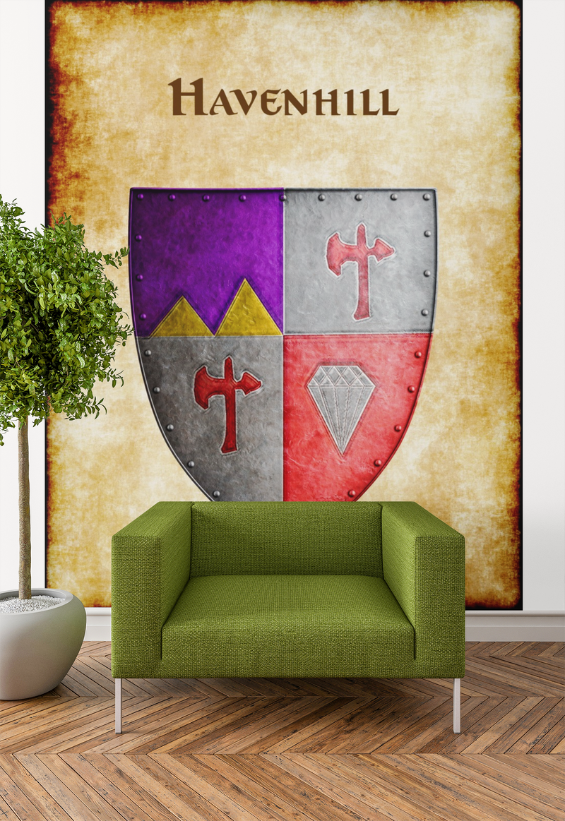 Havenhill Heraldry of Greyhawk Anna Meyer Cartography Canvas Art Print