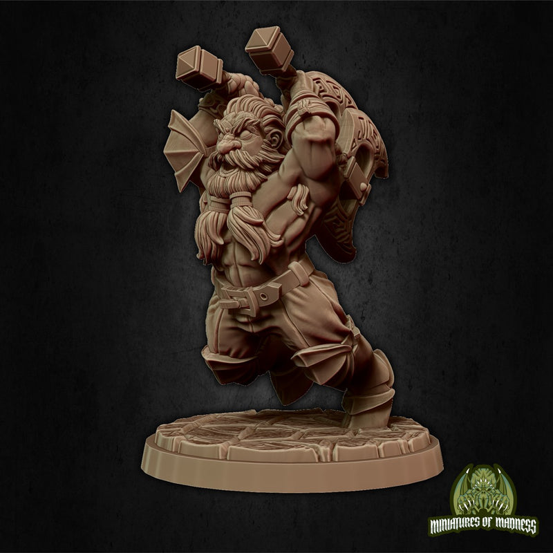 Hegnar The Impetuous 3D Printed Miniature Legends of Calindria Primed