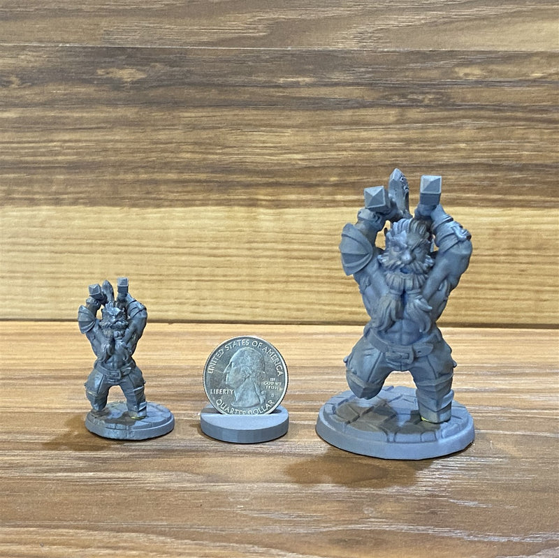 Hegnar The Impetuous 3D Printed Miniature Legends of Calindria Primed