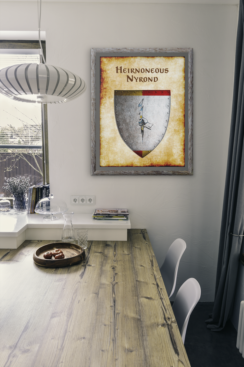 Heirnoneous Nyrond Heraldry of Greyhawk Anna Meyer Cartography Canvas Art Print