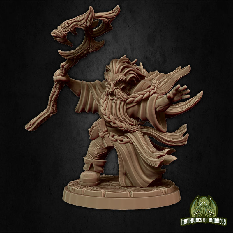 Hesur Strormbearer 3D Printed Miniature Legends of Calindria Primed