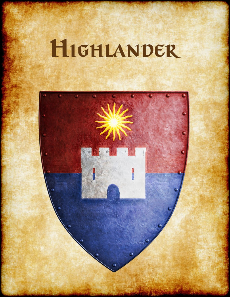 Highlander Heraldry of Greyhawk Anna Meyer Cartography Canvas Art Print