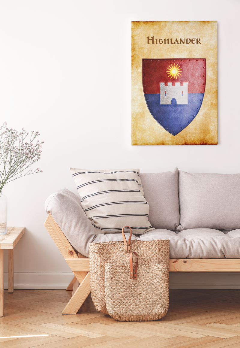 Highlander Heraldry of Greyhawk Anna Meyer Cartography Canvas Art Print