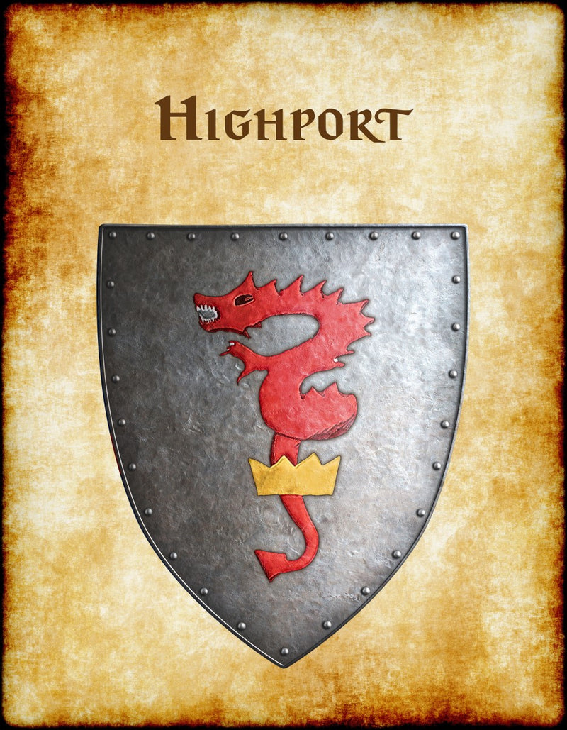 Highport Heraldry of Greyhawk Anna Meyer Cartography Canvas Art Print