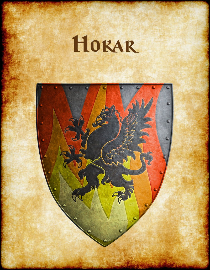 Hokar Heraldry of Greyhawk Anna Meyer Cartography Canvas Art Print