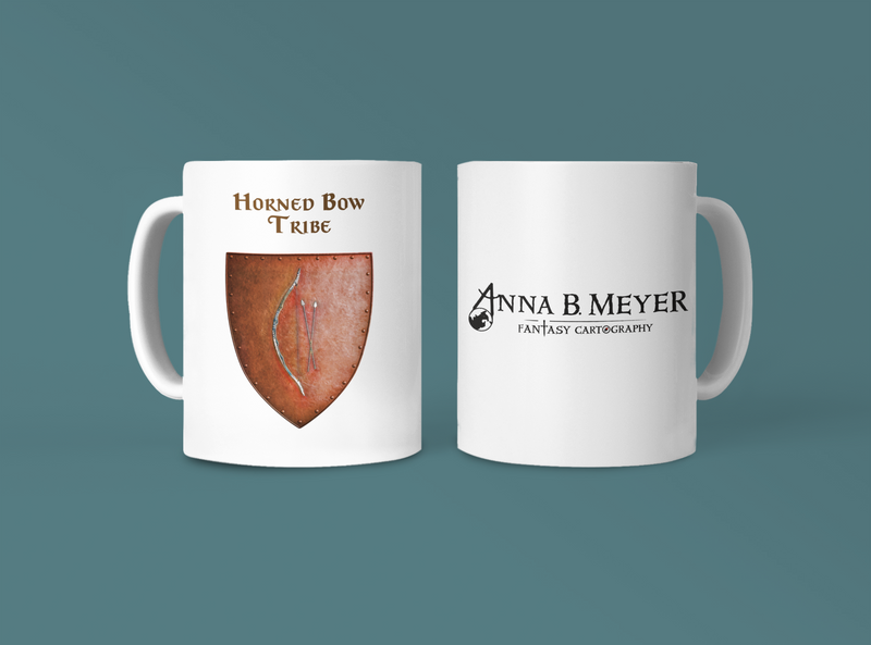 Horned Bow Tribe Heraldry of Greyhawk Anna Meyer Cartography Coffee Mug 11oz/15oz
