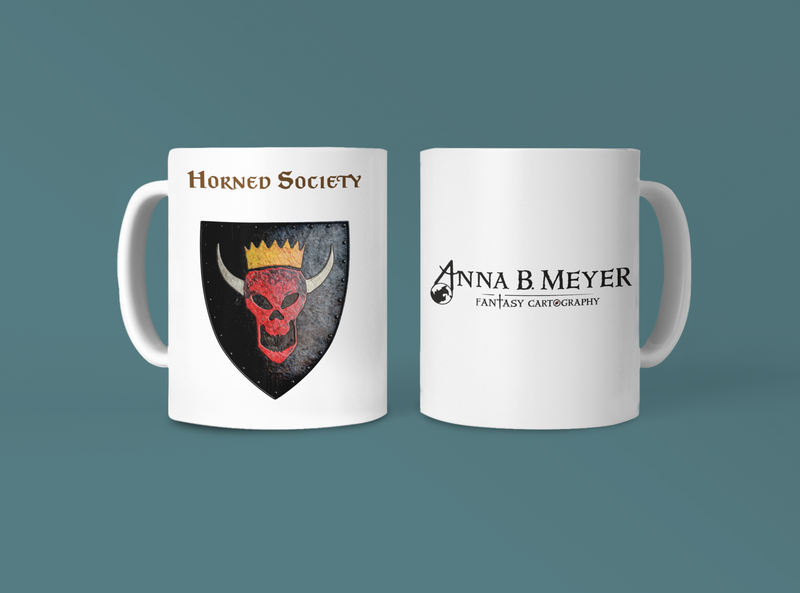 Horned Society Heraldry of Greyhawk Anna Meyer Cartography Coffee Mug 11oz/15oz