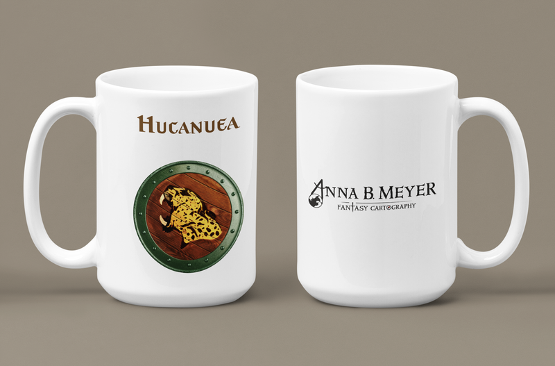 Hucanuea Heraldry of Greyhawk Anna Meyer Cartography Coffee Mug 11oz/15oz
