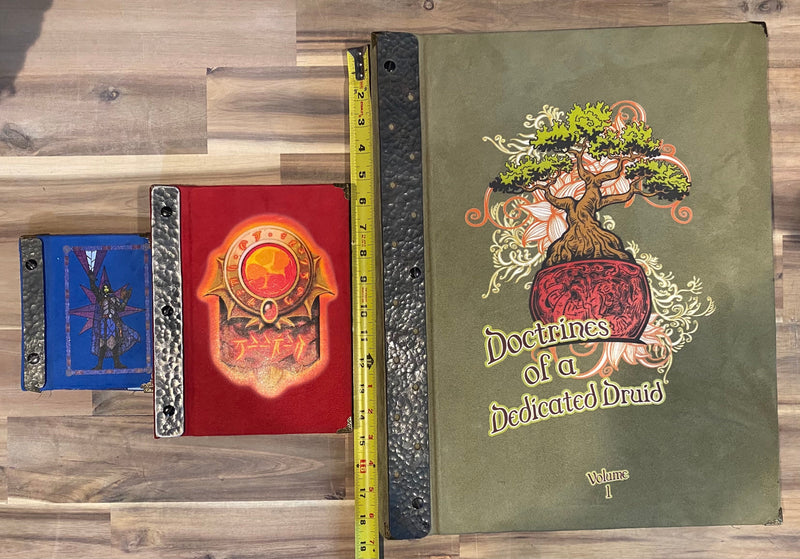 The Wondrous Writings of Willhelm Warlock of Wolfhaven Handmade Arcane Spell Book