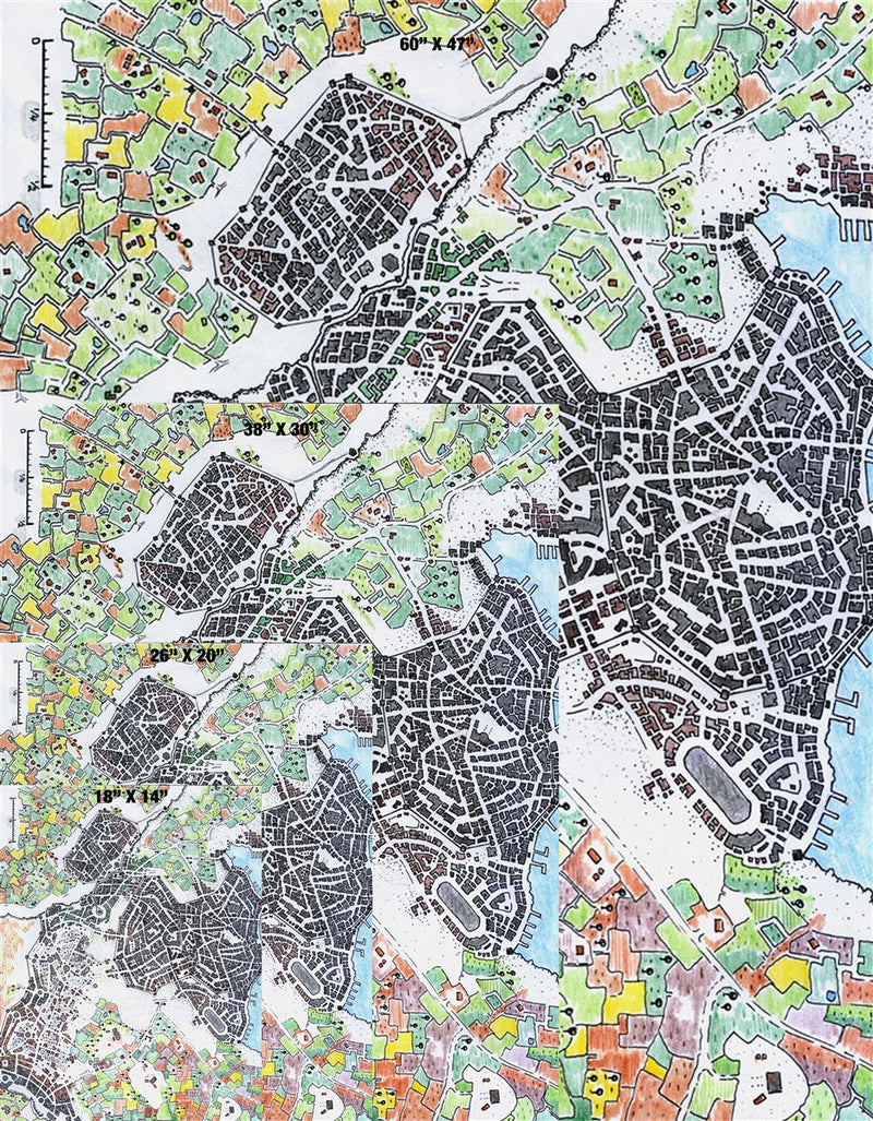 Icewell City Fantasy Map