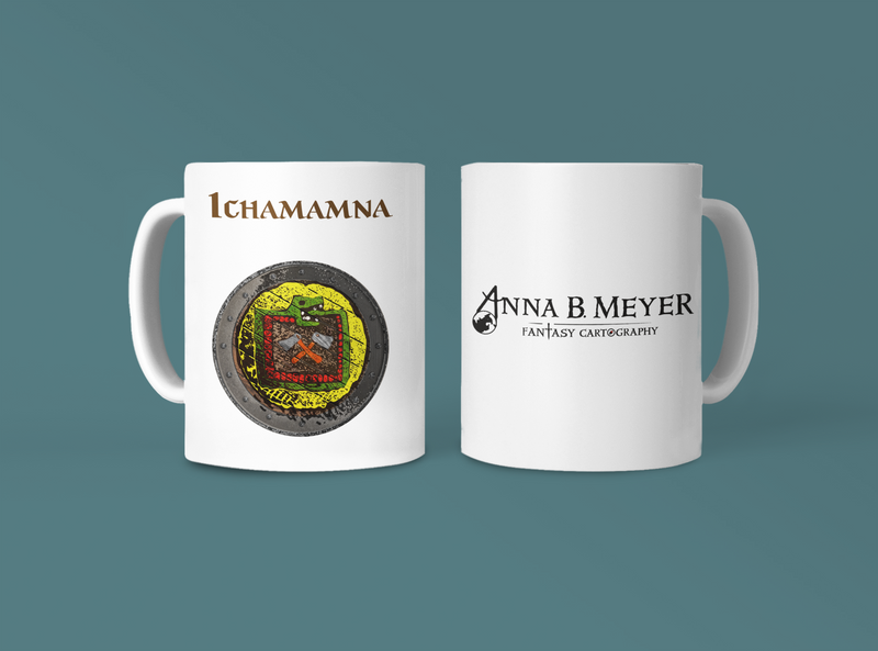 Ichamamna Heraldry of Greyhawk Anna Meyer Cartography Coffee Mug 11oz/15oz