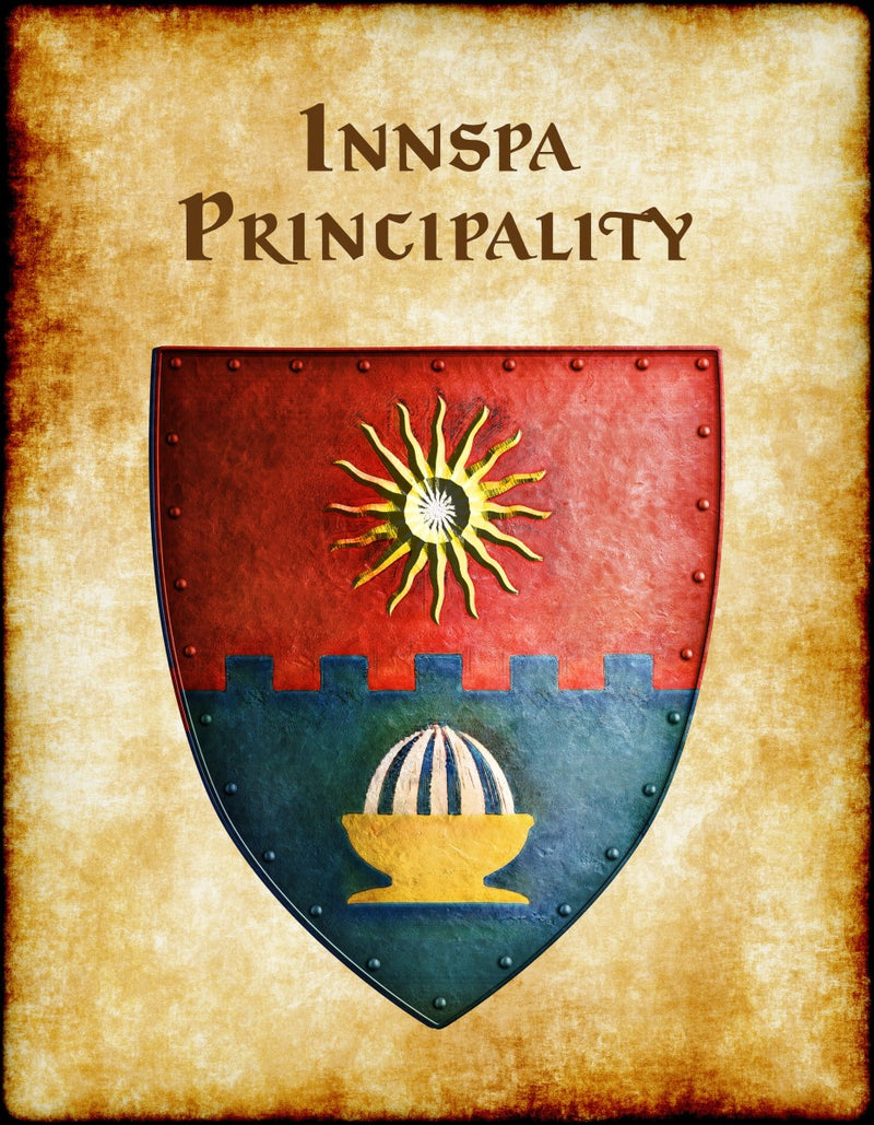 Innspa Principality Heraldry of Greyhawk Anna Meyer Cartography Canvas Art Print