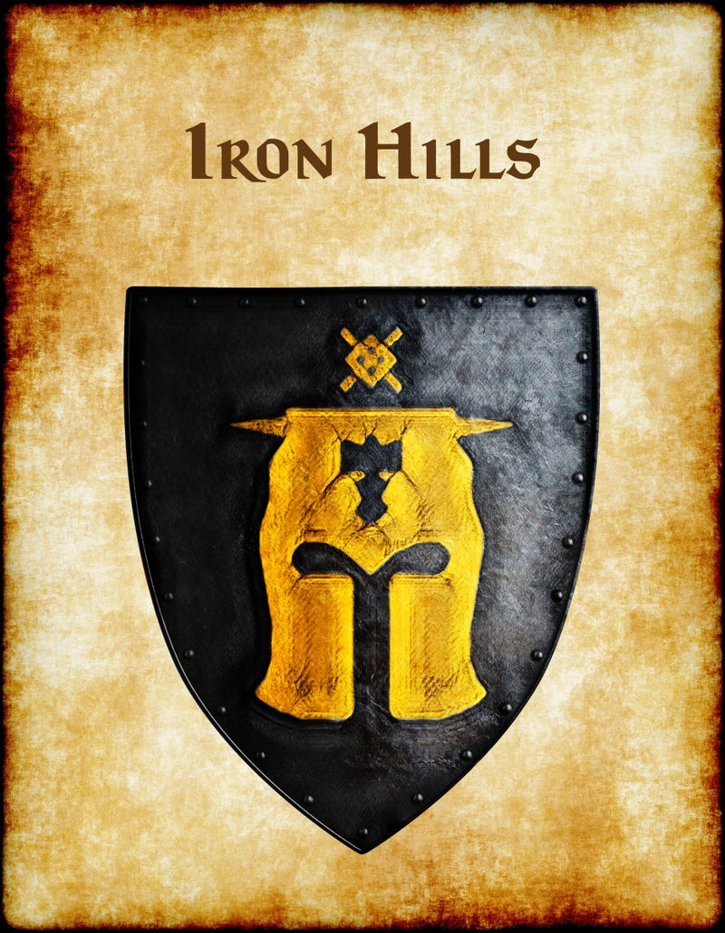 Iron Hills Heraldry of Greyhawk Anna Meyer Cartography Canvas Art Print