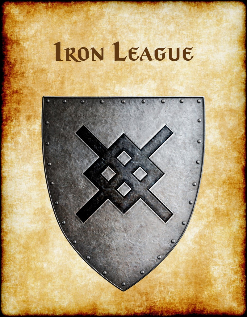 Iron League Heraldry of Greyhawk Anna Meyer Cartography Canvas Art Print