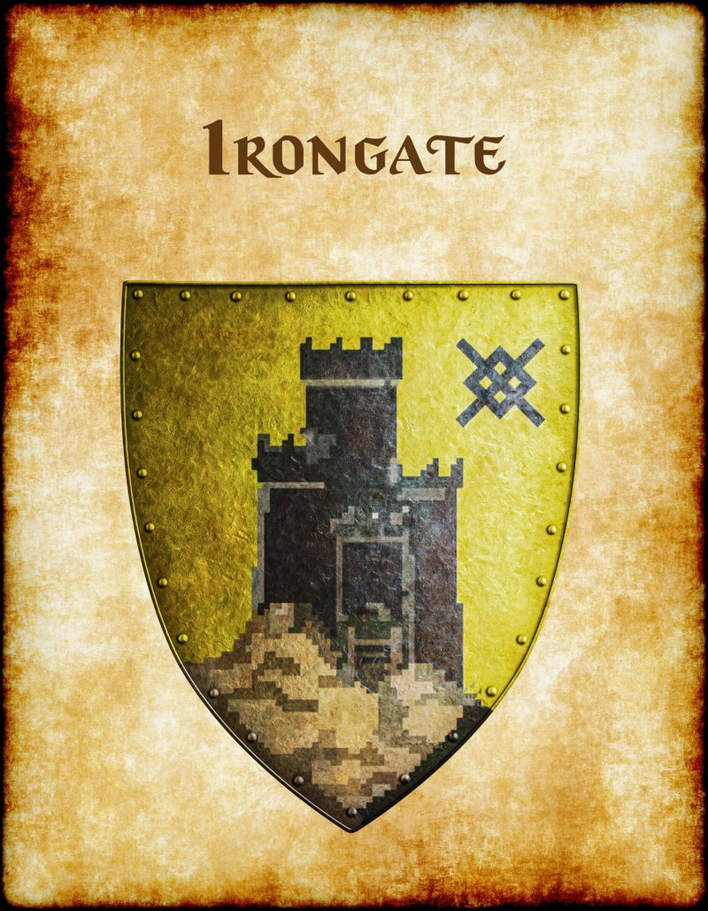 Irongate Heraldry of Greyhawk Anna Meyer Cartography Canvas Art Print