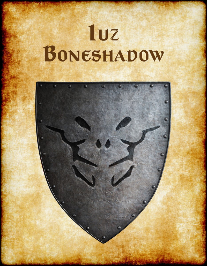 Iuz - Boneshadow Heraldry of Greyhawk Anna Meyer Cartography Canvas Art Print