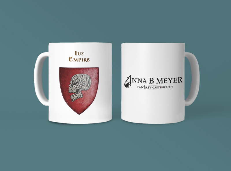 Iuz - Empire Heraldry of Greyhawk Anna Meyer Cartography Coffee Mug 11oz/15oz