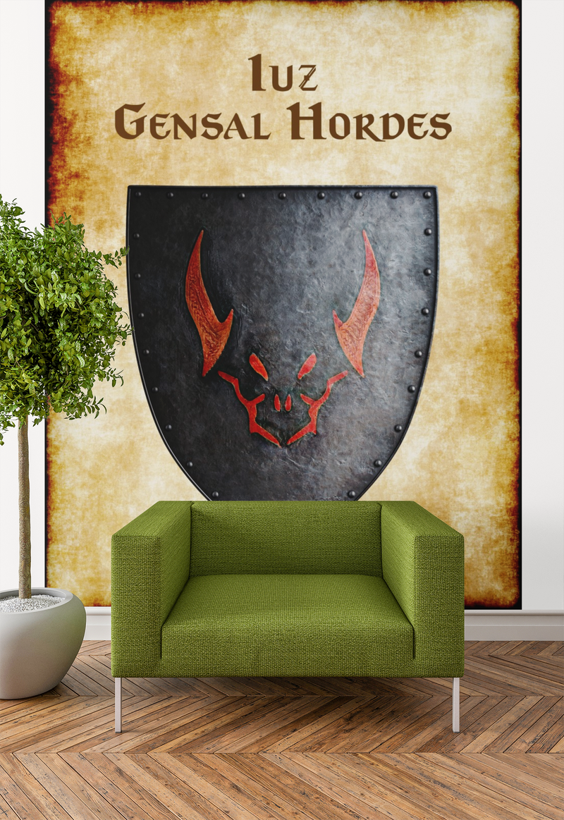 Iuz - Gensal Hordes Heraldry of Greyhawk Anna Meyer Cartography Canvas Art Print