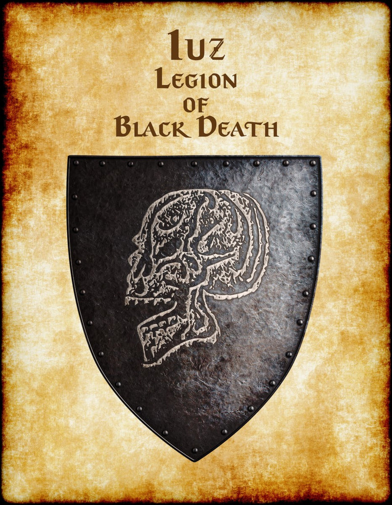 Iuz - Legion of Black Death Heraldry of Greyhawk Anna Meyer Cartography Canvas Art Print