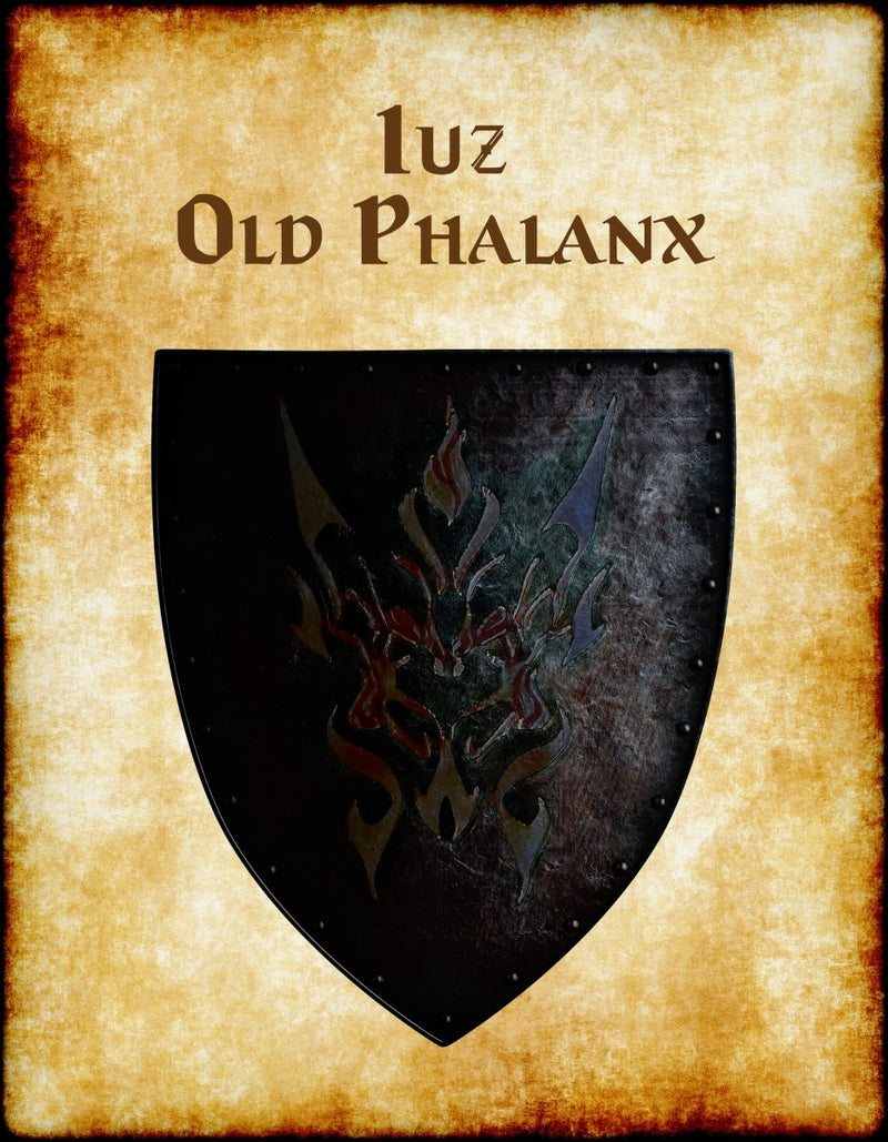 Iuz -Old Phalanx dark Heraldry of Greyhawk Anna Meyer Cartography Canvas Art Print