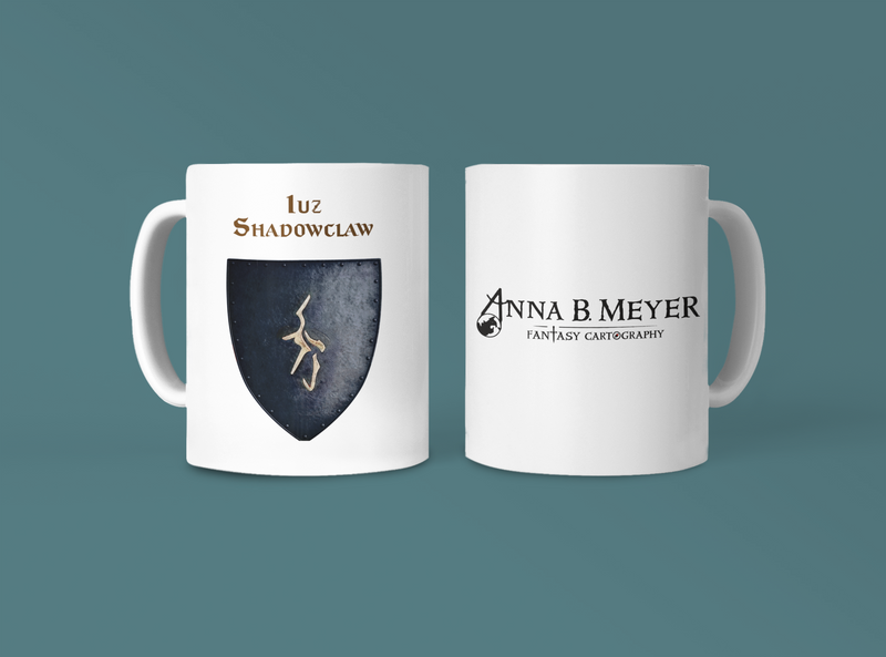 Iuz -Shadowclaw Heraldry of Greyhawk Anna Meyer Cartography Coffee Mug 11oz/15oz