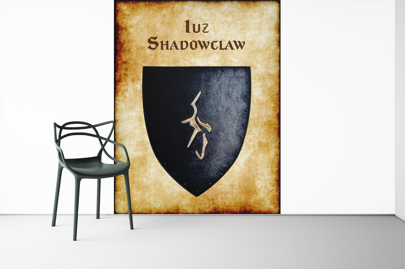 Iuz -Shadowclaw Heraldry of Greyhawk Anna Meyer Cartography Canvas Art Print