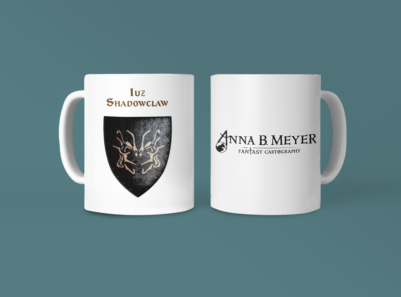 Iuz -Sindol Heraldry of Greyhawk Anna Meyer Cartography Coffee Mug 11oz/15oz