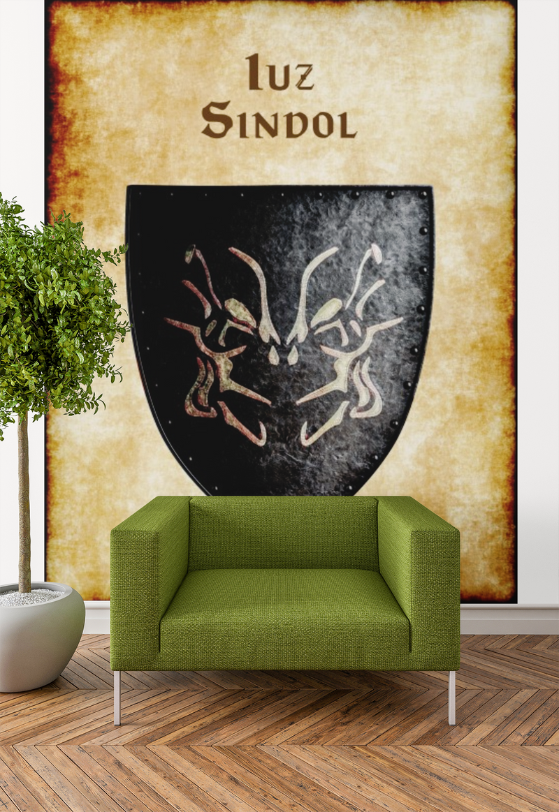 Iuz -Sindol Heraldry of Greyhawk Anna Meyer Cartography Canvas Art Print