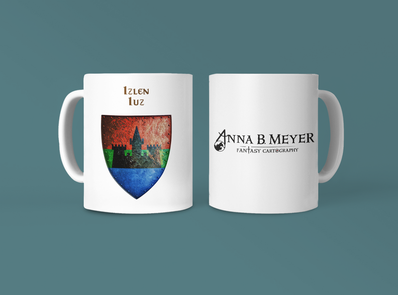 Izlen Iuz Heraldry of Greyhawk Anna Meyer Cartography Coffee Mug 11oz/15oz