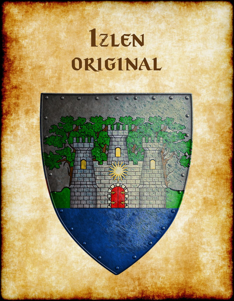 Izlen Original Heraldry of Greyhawk Anna Meyer Cartography Canvas Art Print