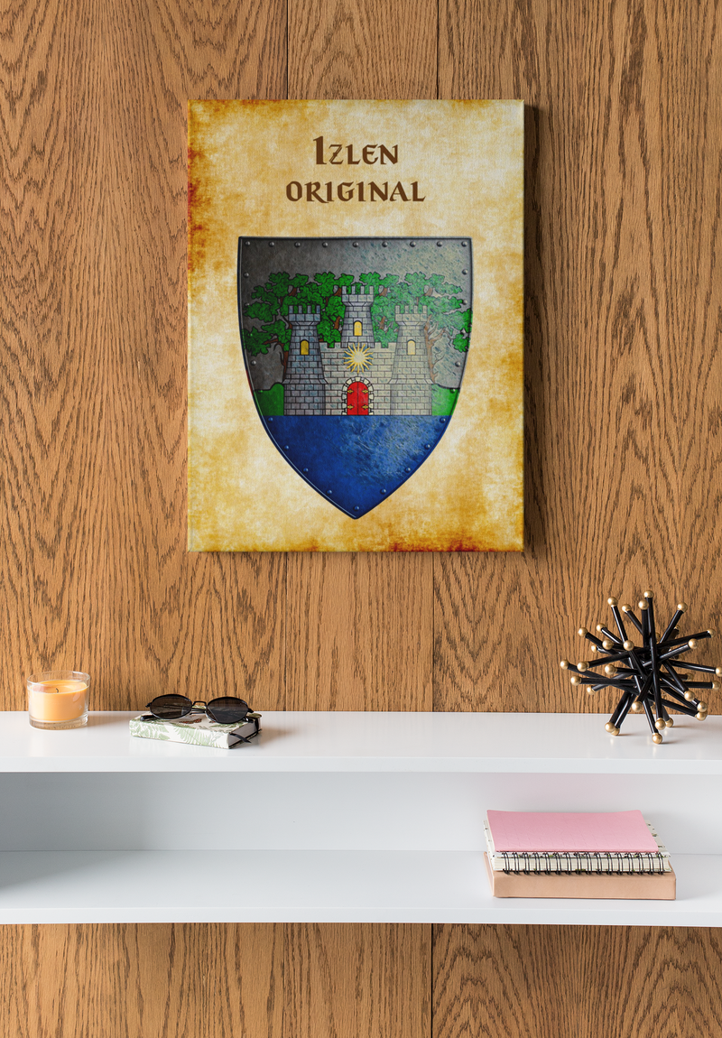 Izlen Original Heraldry of Greyhawk Anna Meyer Cartography Canvas Art Print